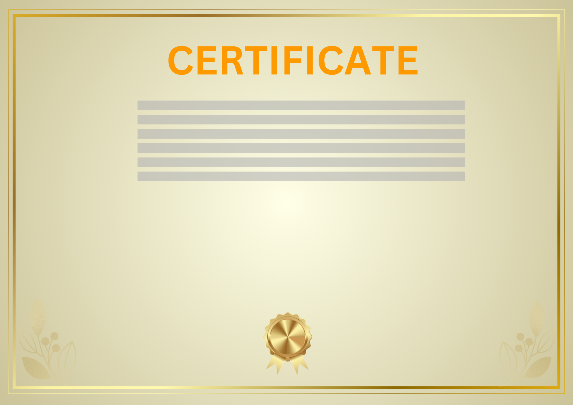 Certificate Preview